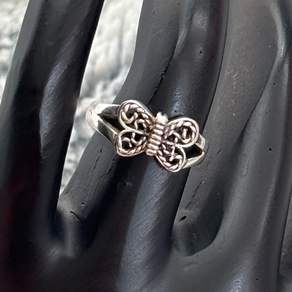 Sterling Silver Butterfly Toe Ring